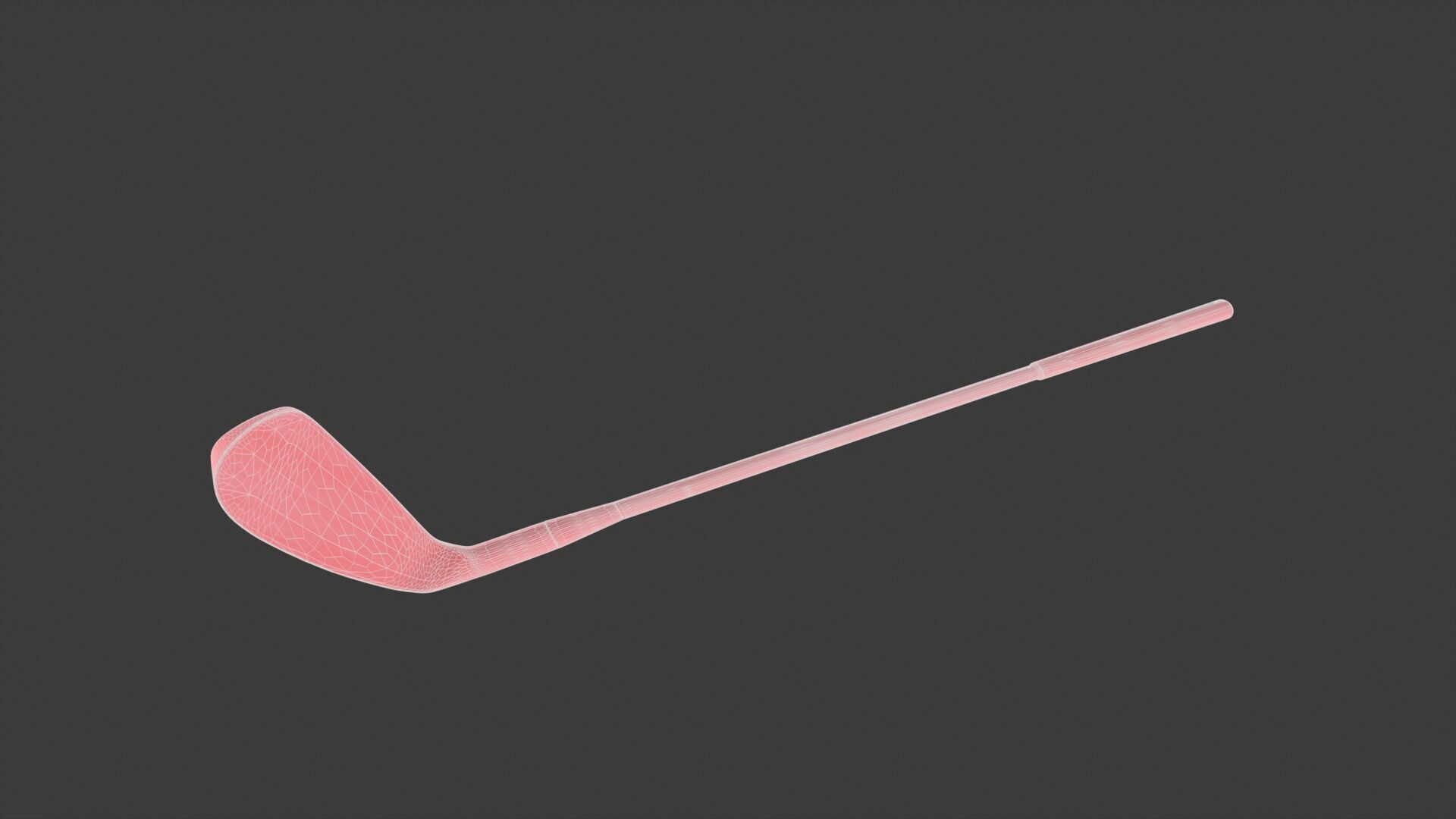 Golf Bat Low-poly 3D model_7