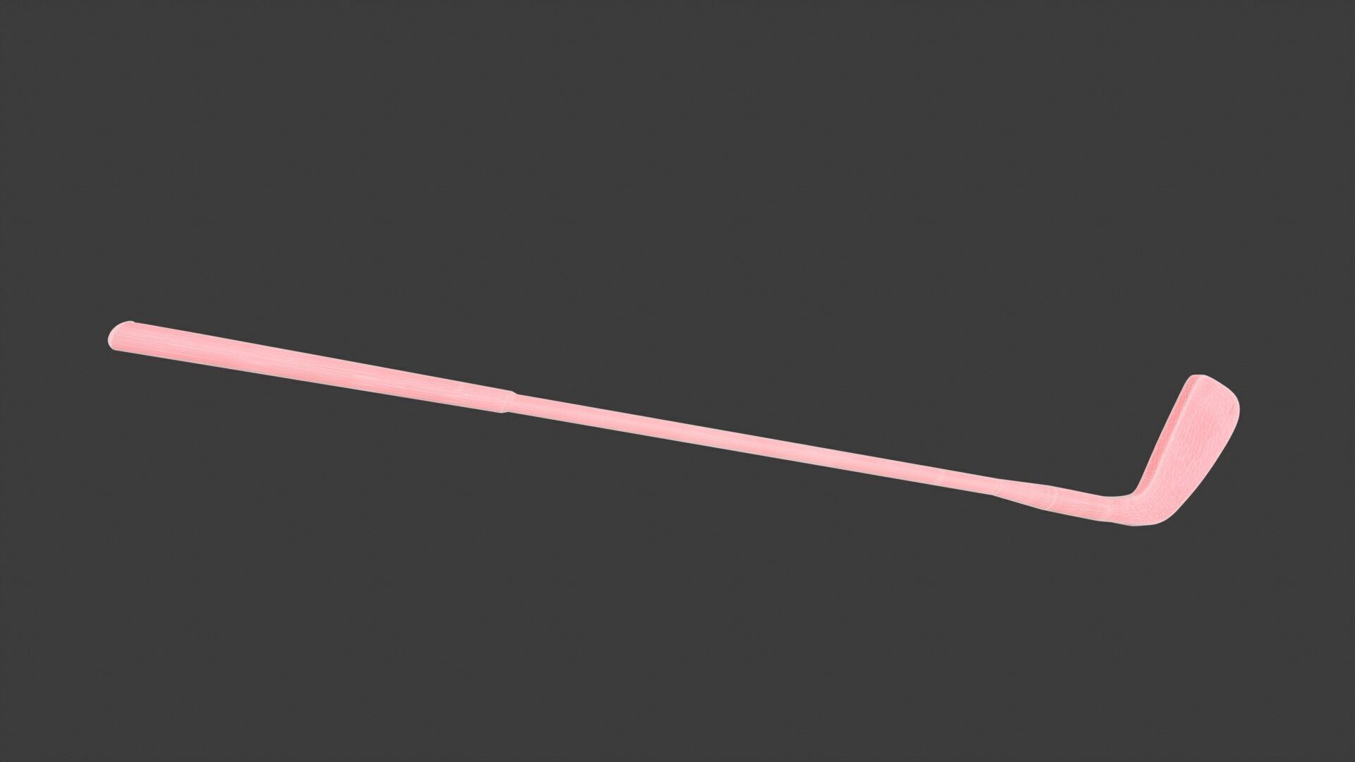 Golf Bat Low-poly 3D model_6