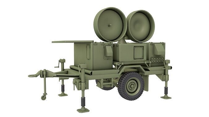 Radar AN MPQ 46 3D model