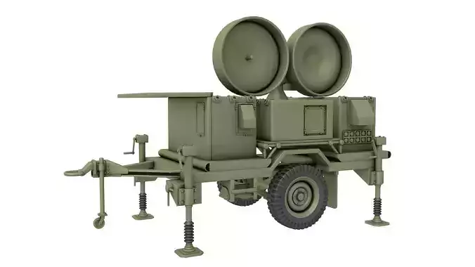 Radar AN MPQ 46 3D model