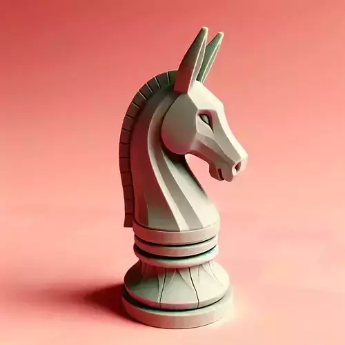 Minimalist Donkey Chess Piece