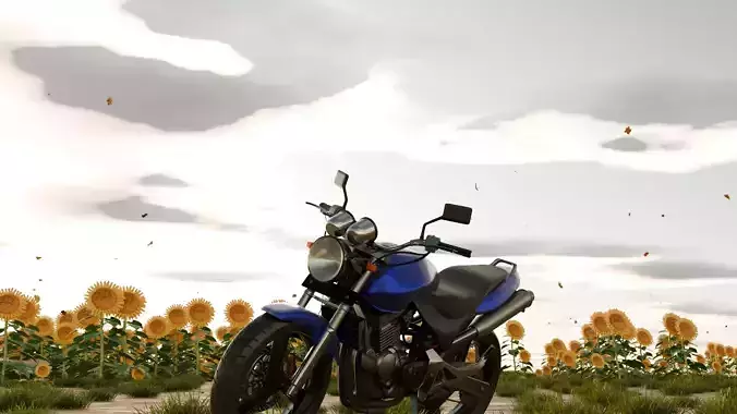 Honda Hornet 3D Model  Realistic Motorcycle Model