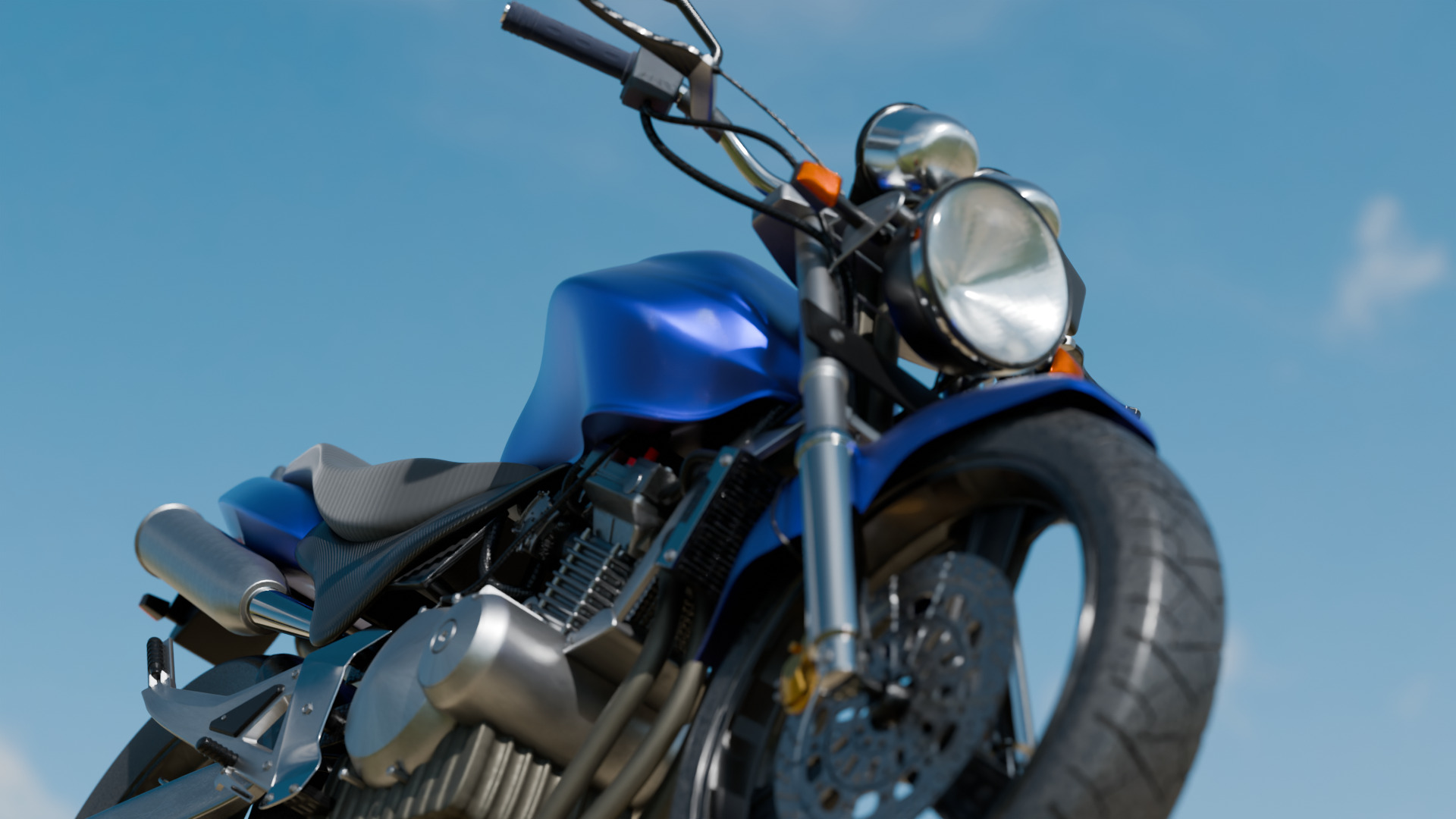 Honda Hornet 3D Model Realistic Motorcycle Model Low-poly 3D model_2