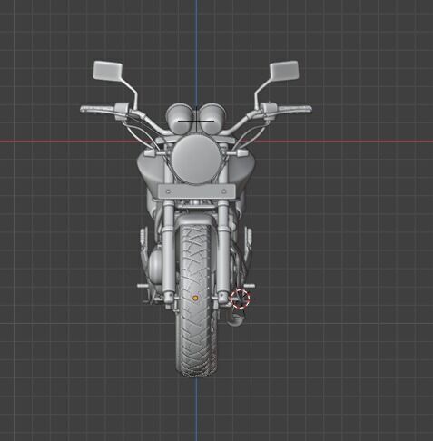 Honda Hornet 3D Model Realistic Motorcycle Model Low-poly 3D model_12