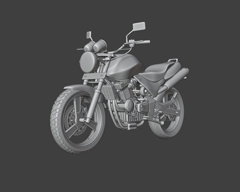 Honda Hornet 3D Model Realistic Motorcycle Model Low-poly 3D model_5