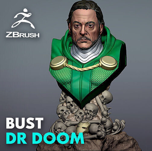 Dr  Doom Bust - Robert Downey Jr 3D print model