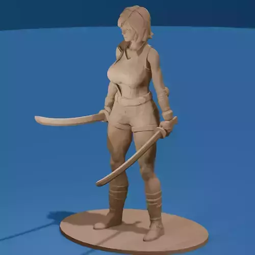 Chinese Modern Sword Fighter Woman