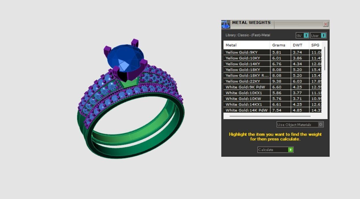 Solitaire Rings 3D print model_4