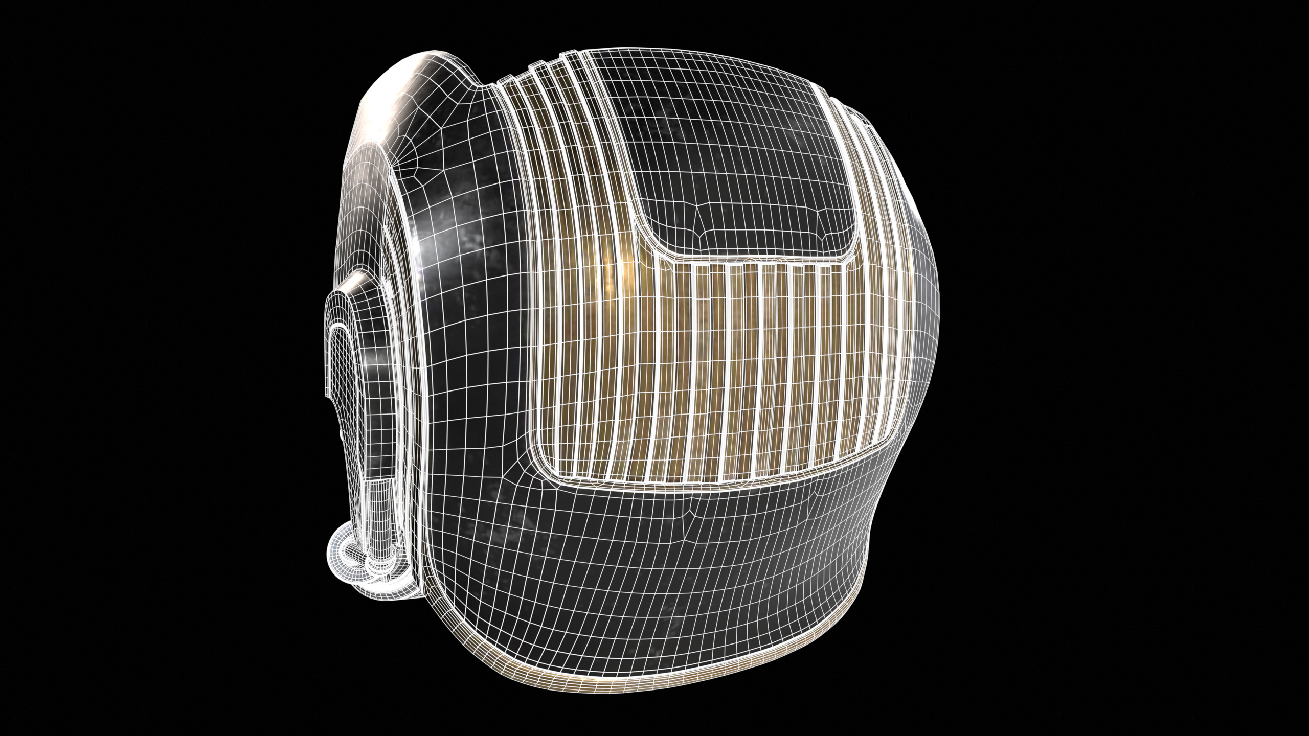 Star-Lord Mask PBR 3D model_14