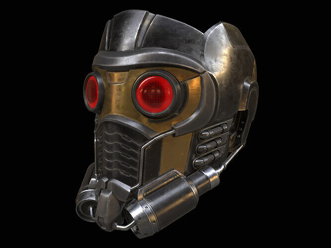 Star-Lord Mask PBR 3D model