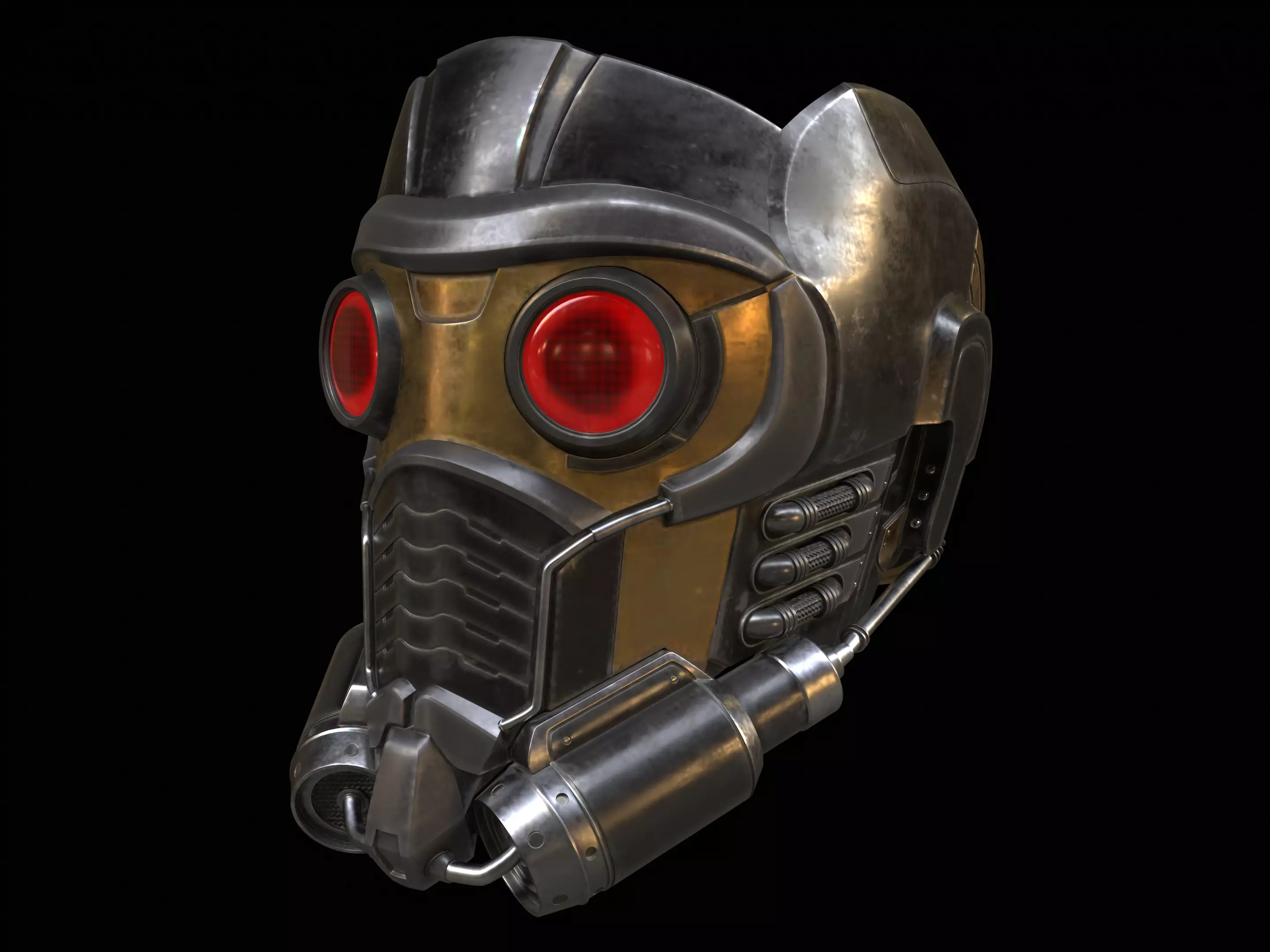 Star-Lord Mask PBR 3D model_0
