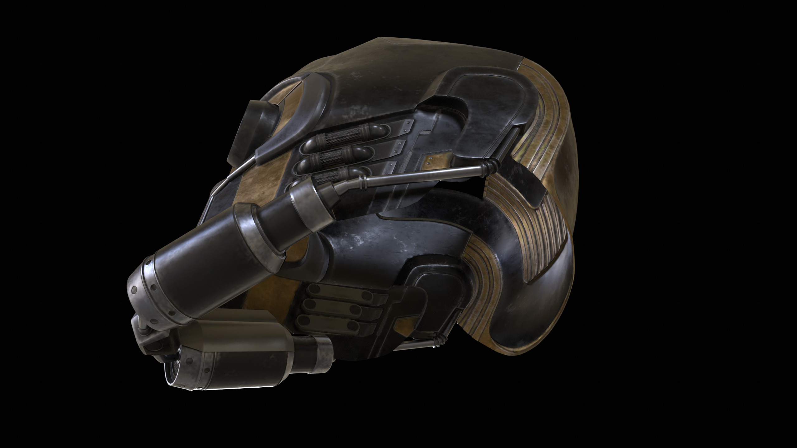 Star-Lord Mask PBR 3D model_8