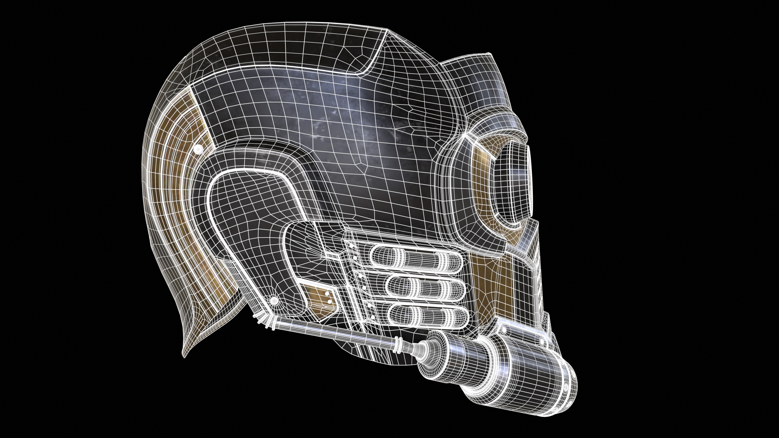 Star-Lord Mask PBR 3D model_12