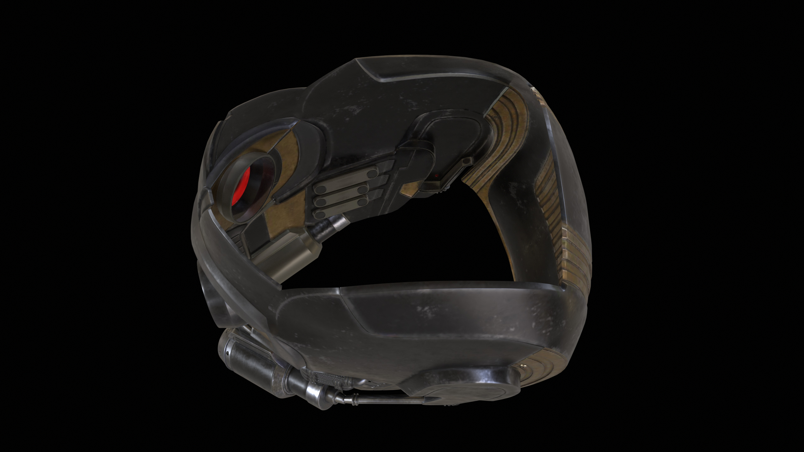 Star-Lord Mask PBR 3D model_7