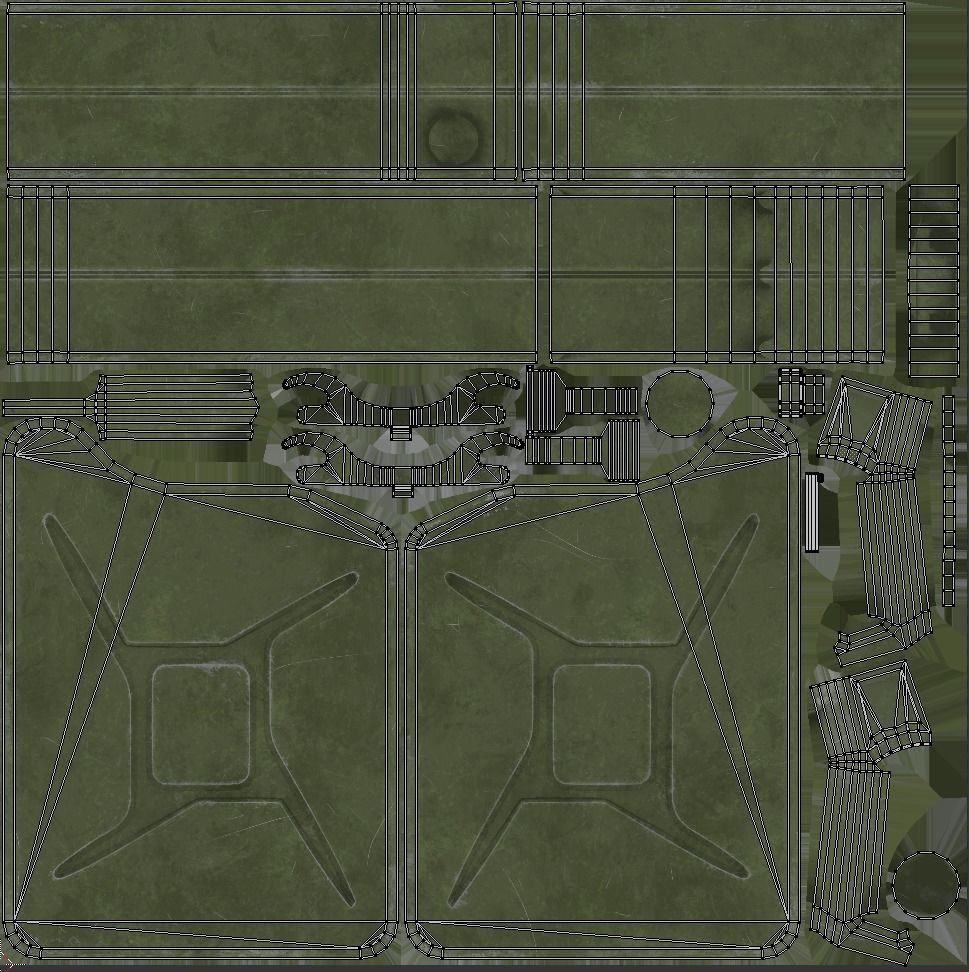 Jerry Can Low-poly 3D model_9