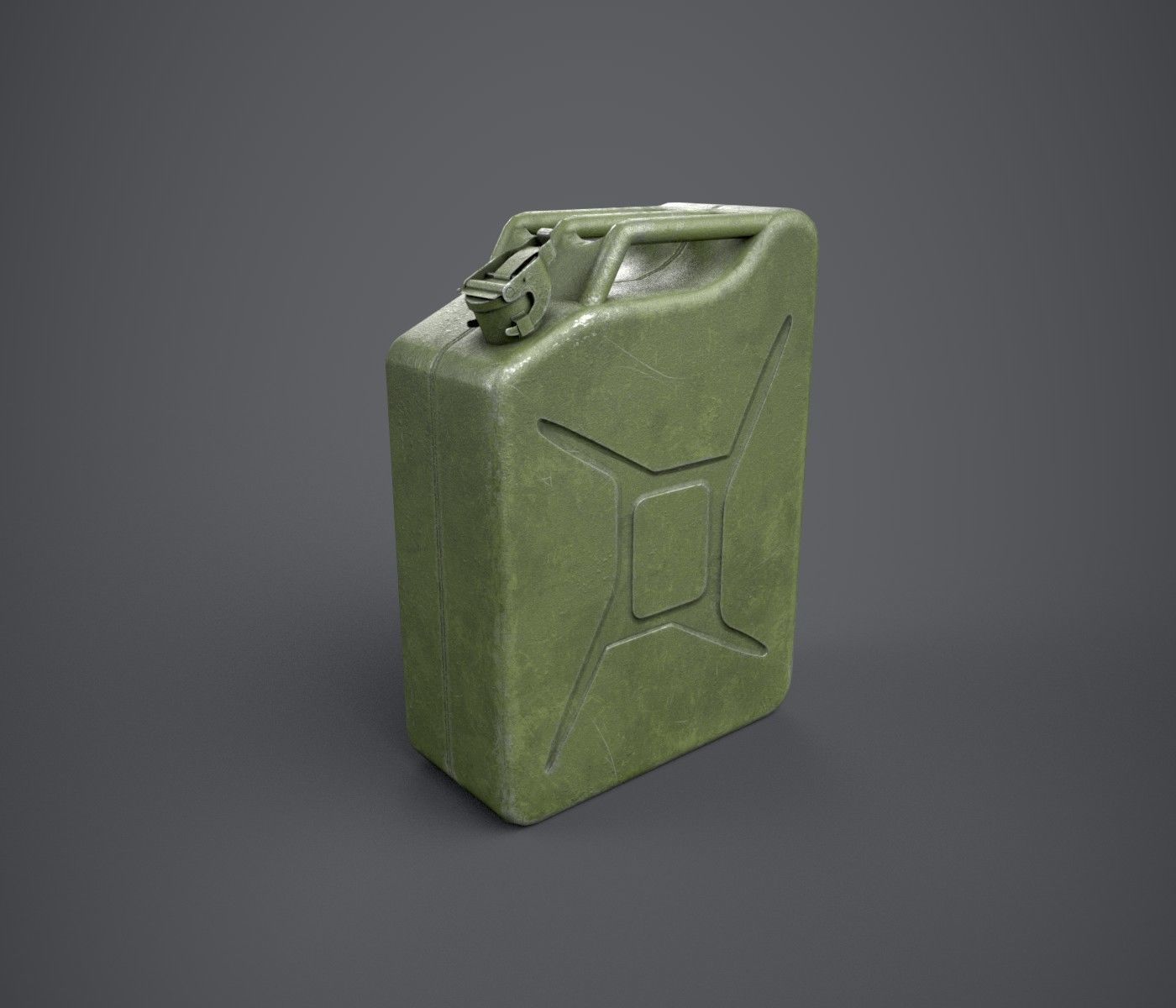Jerry Can Low-poly 3D model_1