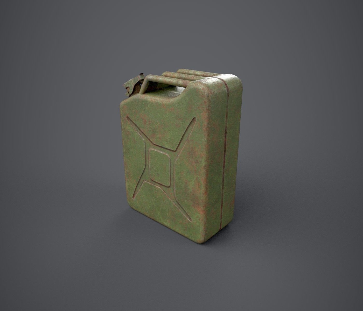 Jerry Can Low-poly 3D model_6