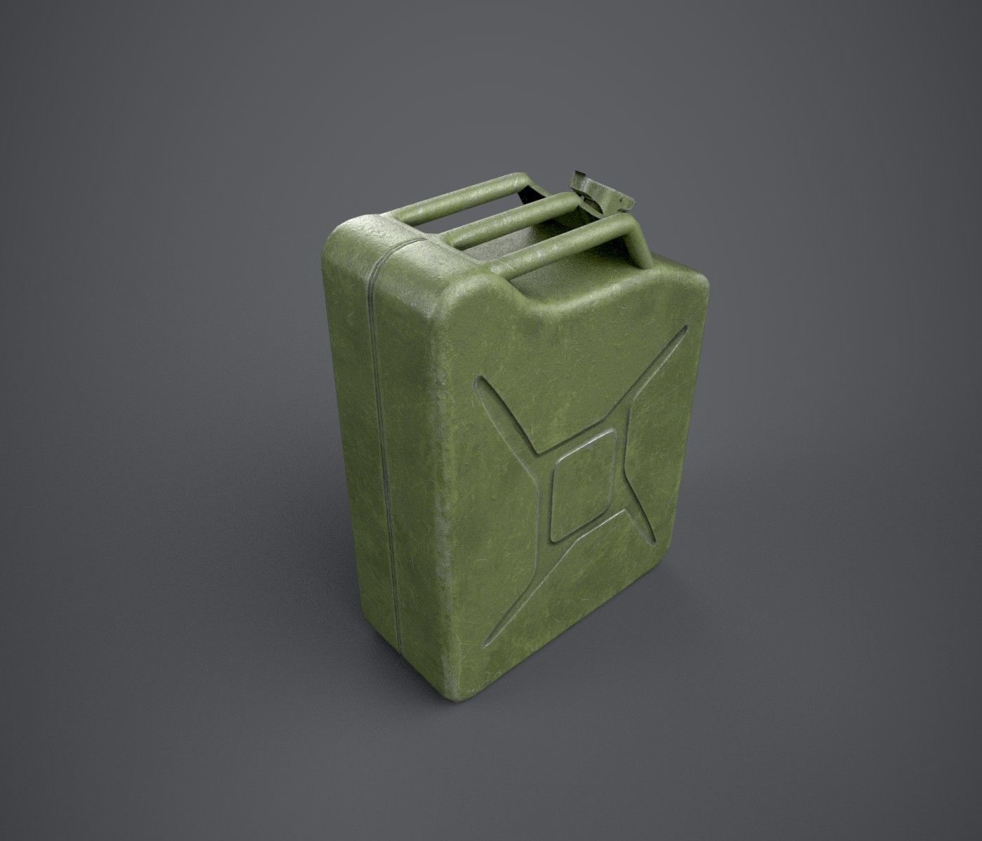 Jerry Can Low-poly 3D model_4