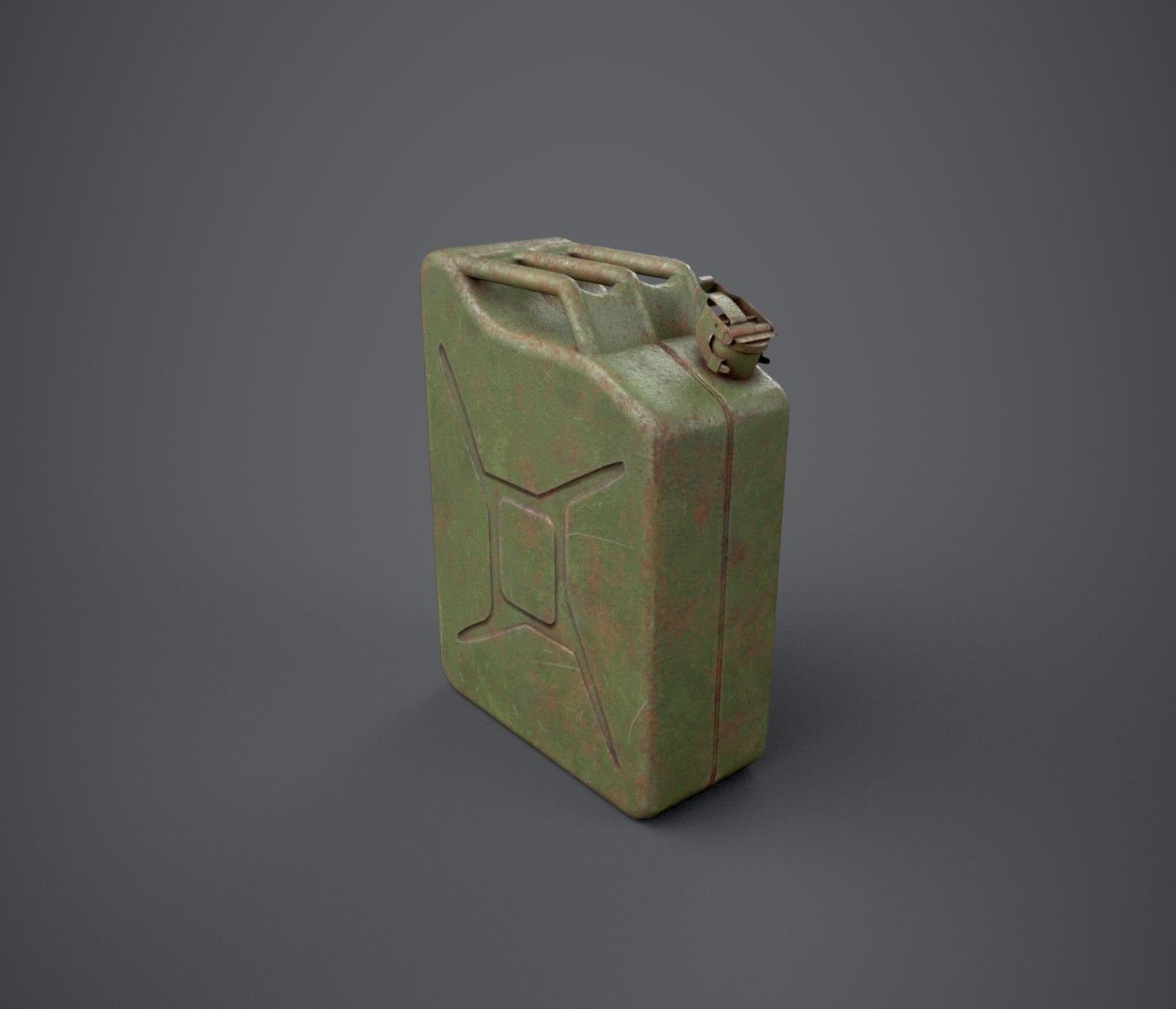 Jerry Can Low-poly 3D model_3
