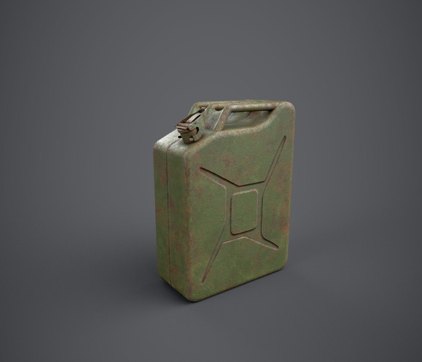 Jerry Can Low-poly 3D model_5
