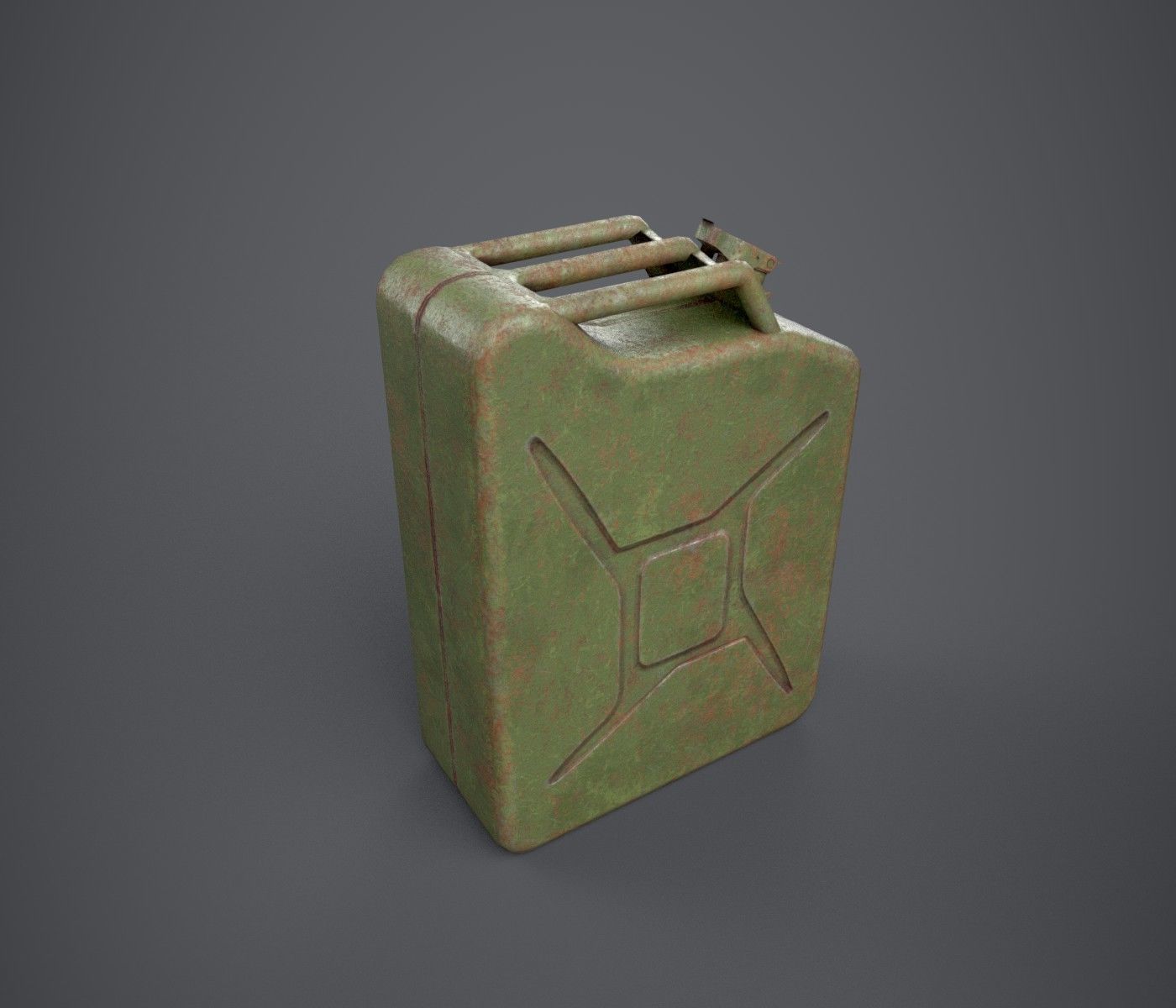 Jerry Can Low-poly 3D model_7