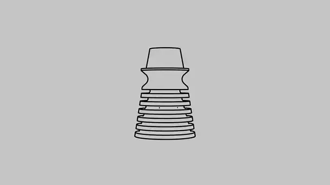 Pinball Post 3D Model