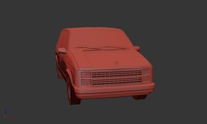 Dodge Caravan Mk1 1984 3D print model