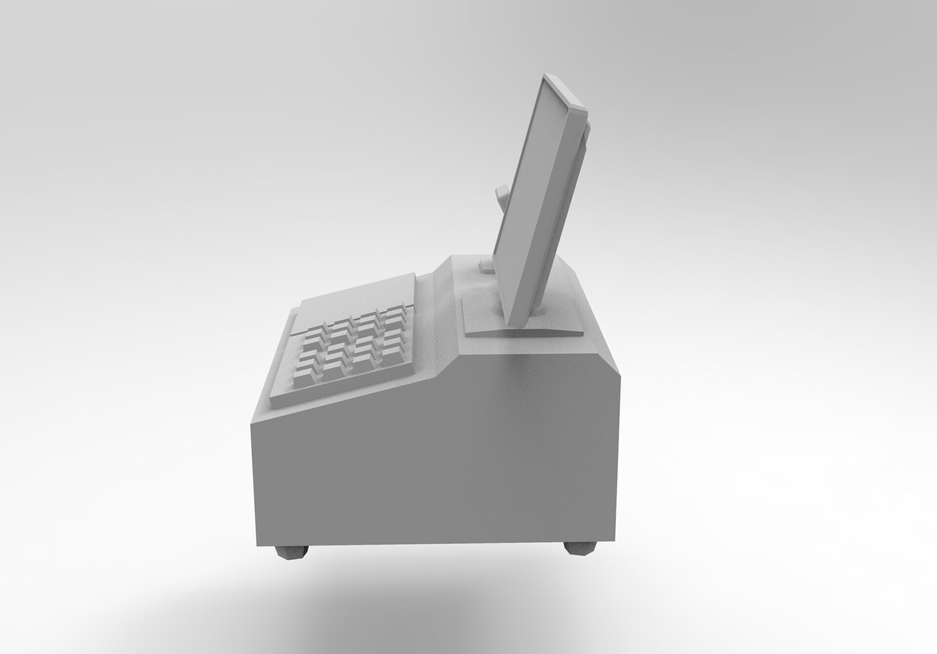 Cash register 3D print model_1