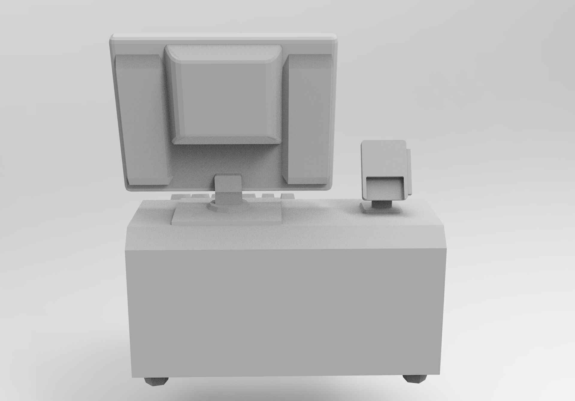 Cash register 3D print model_2