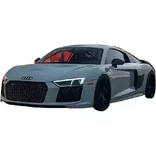 Audi R8 3D Model OBJ Game Asset for Animation and Rendering