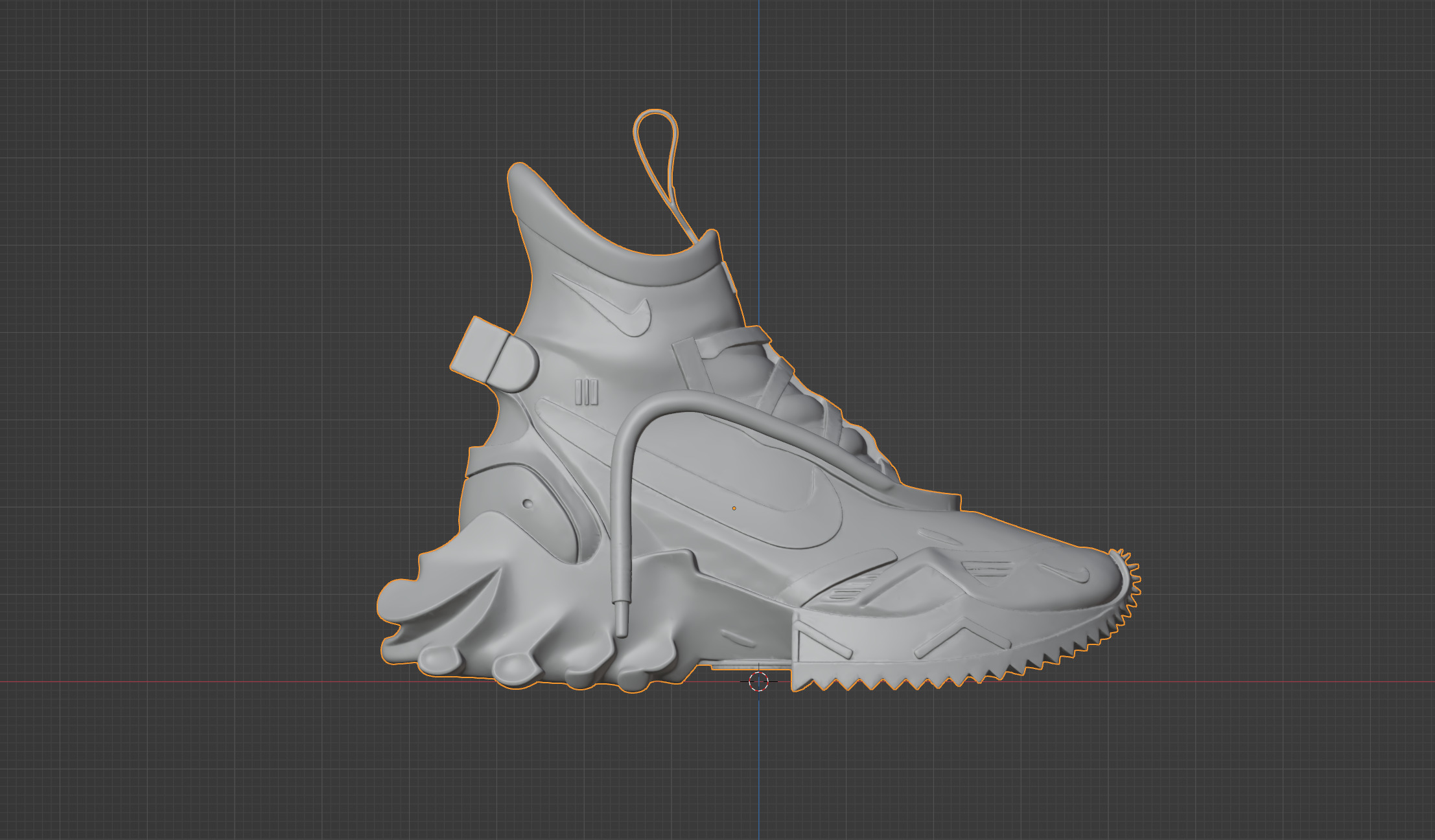 Nike concept sneakers 3D model_6