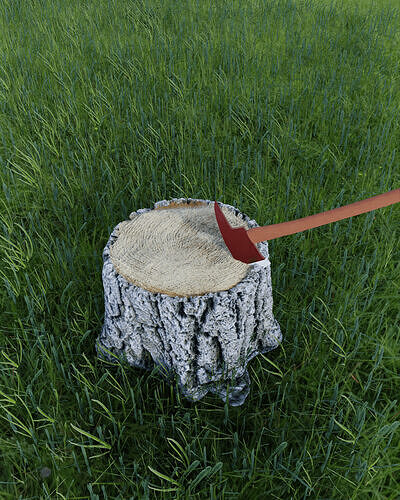 Fire axe 3D model