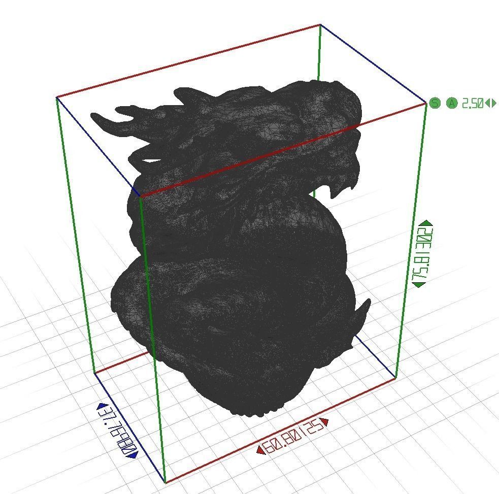 Dragon statue 3D print model_6