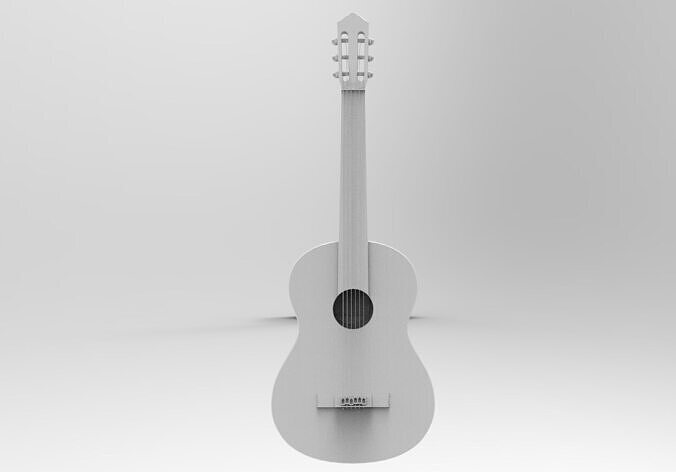Guitar - Guitarra 3D print model