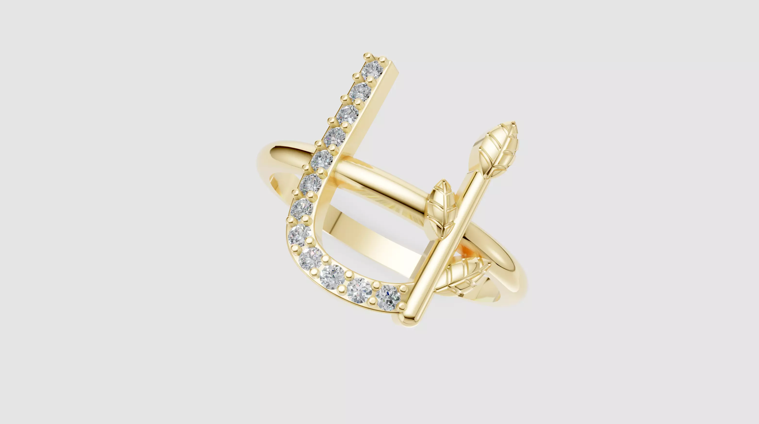 U Ring 3D print model