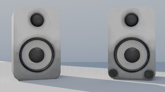 Dual Speakers 3D model