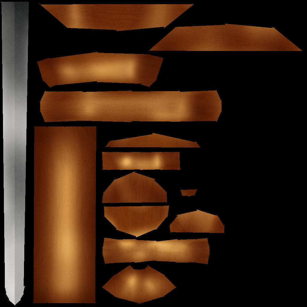 Hand Painted Swords Pack 4 Low-poly 3D model_20