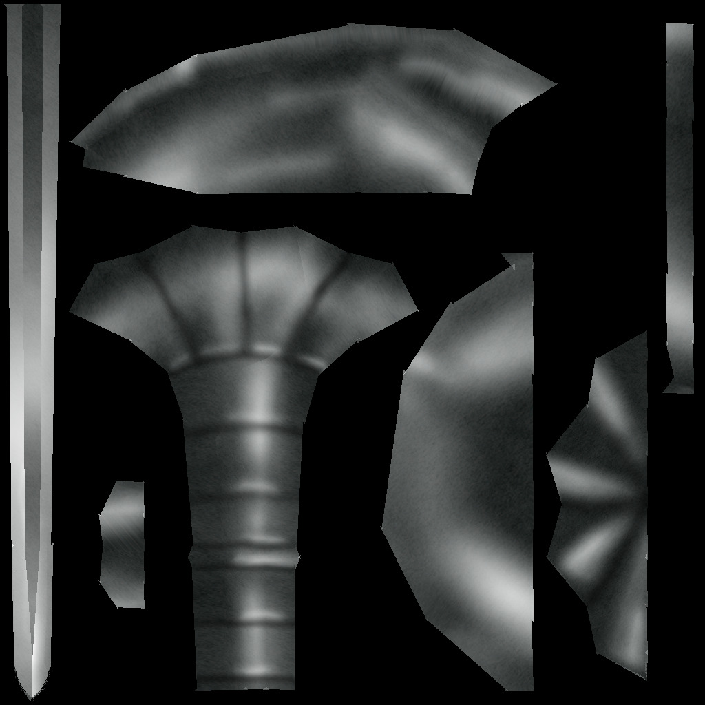 Hand Painted Swords Pack 4 Low-poly 3D model_19