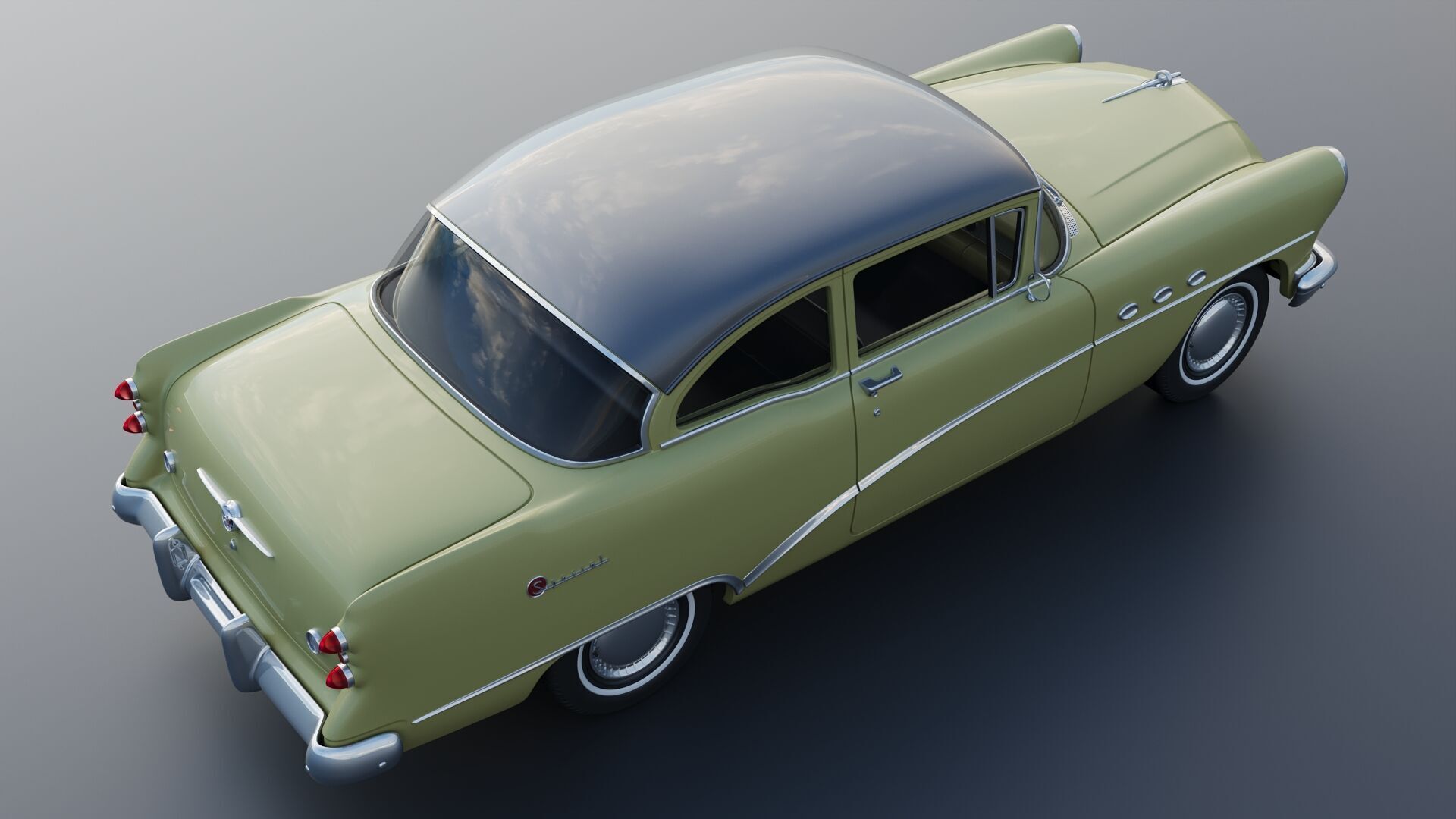 Buick Special 2-Door Sedan 1954 3D print model_7