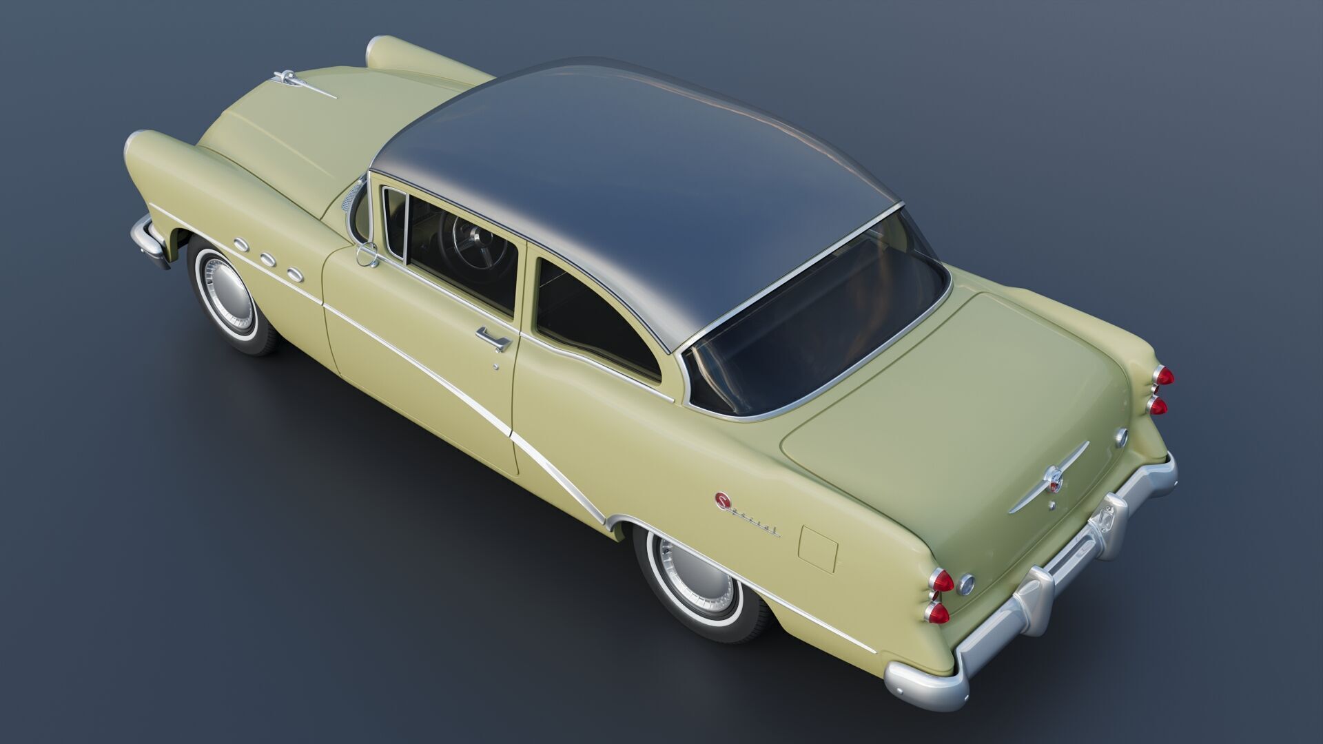 Buick Special 2-Door Sedan 1954 3D print model_5