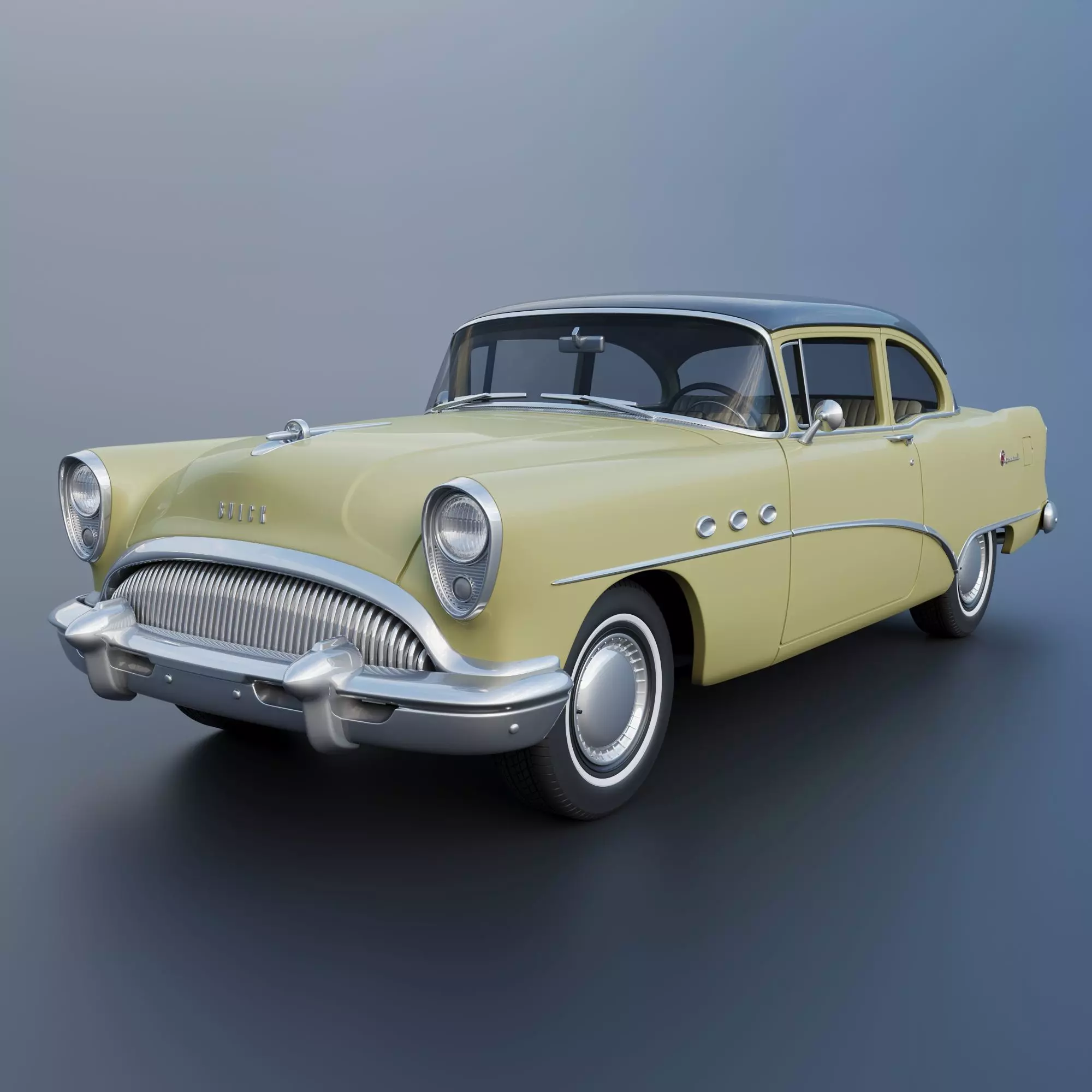 Buick Special 2-Door Sedan 1954 3D print model_0