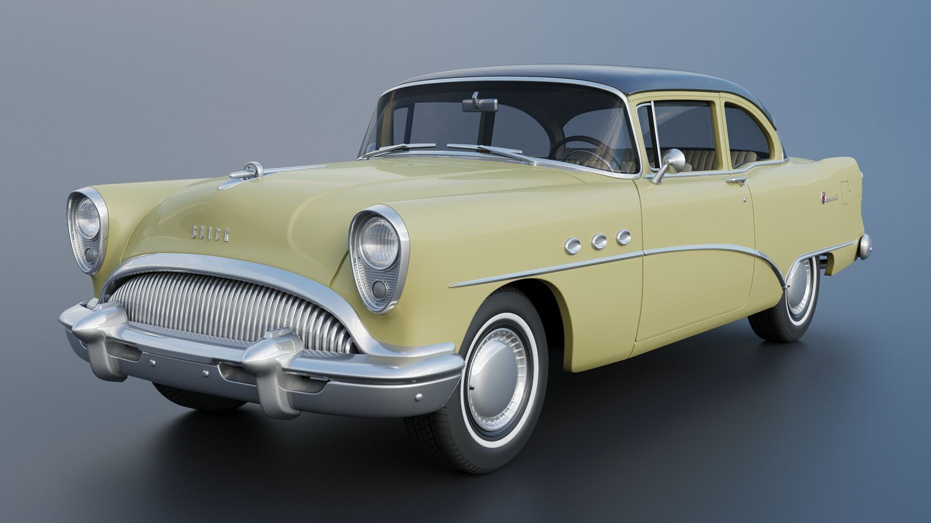Buick Special 2-Door Sedan 1954 3D print model_2
