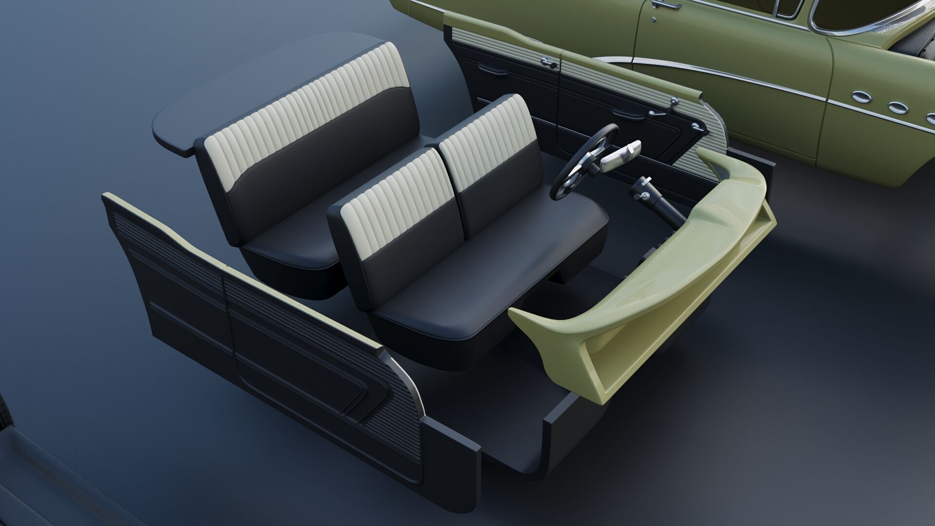 Buick Special 2-Door Sedan 1954 3D print model_30