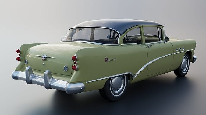 Buick Special 2-Door Sedan 1954 3D print model 7