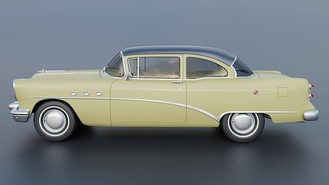 Buick Special 2-Door Sedan 1954 3D print model 4