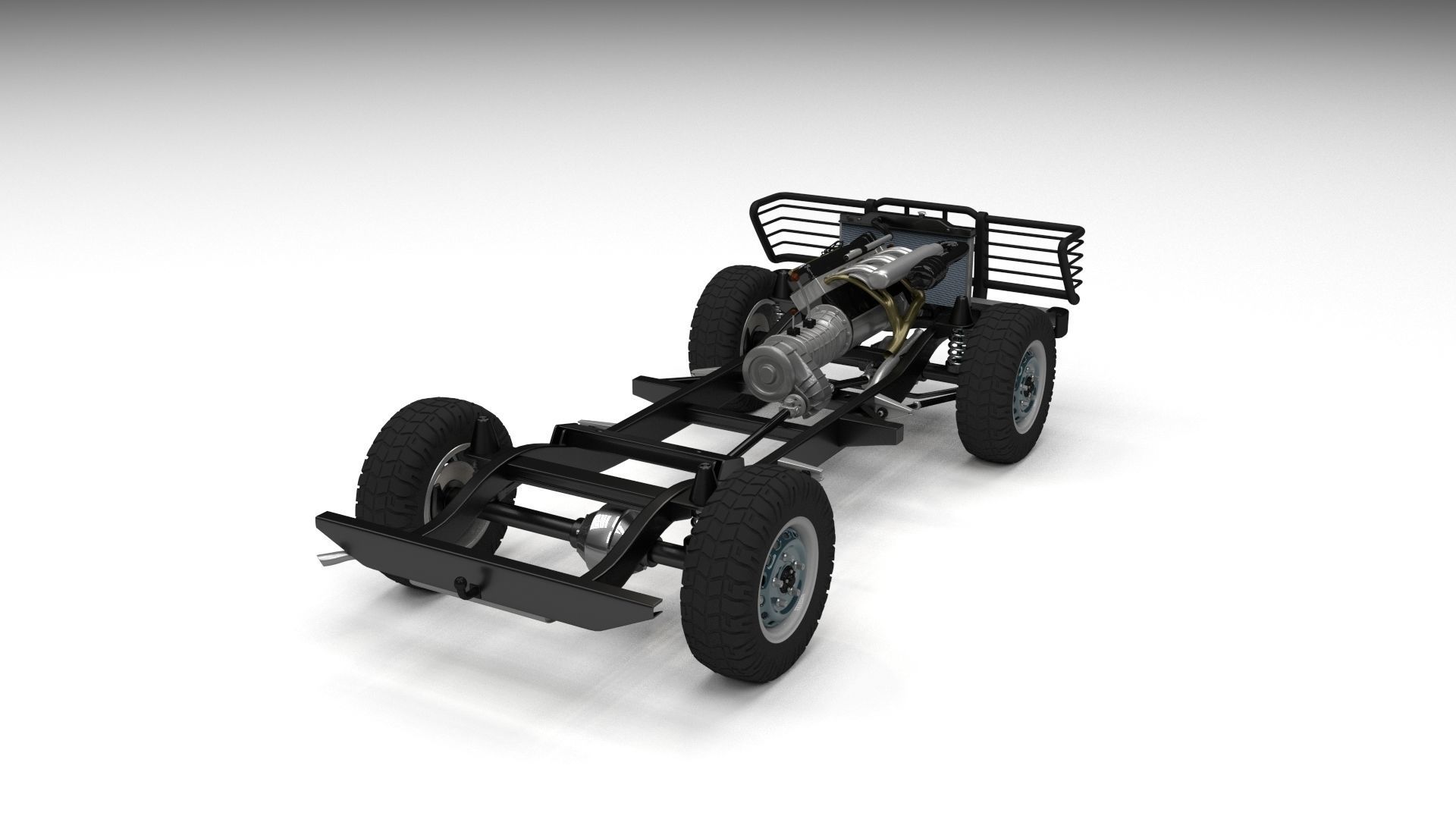 Full Land Rover Defender 90 Hard Top seethrough rev 3D model_16