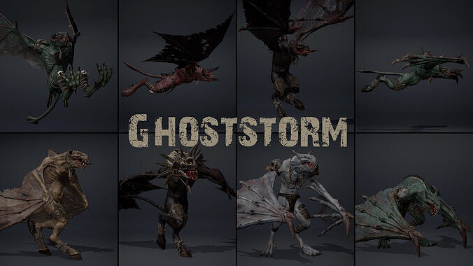 Ghoststorm Low-poly 3D model