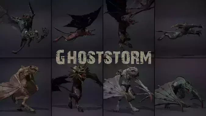 Ghoststorm Low-poly 3D model