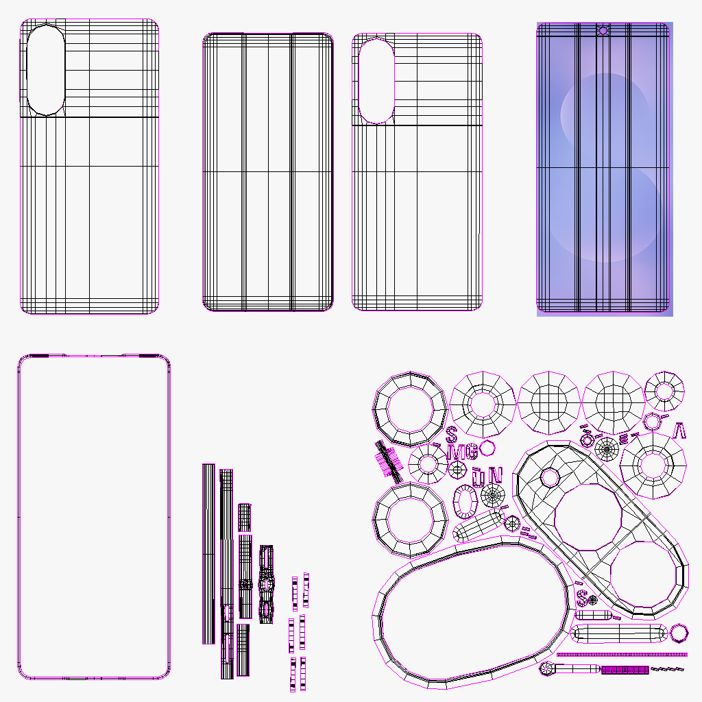 Samsung Galaxy S25 Edge Titanium Icyblue 3D model_12
