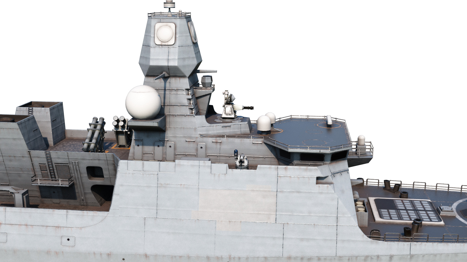 De Zeven Provicien class Frigate Low-poly 3D model_6